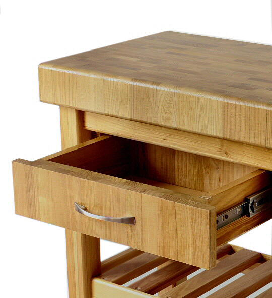 cassetto in legno per carrello