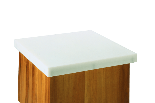 Ceppo in polietilene con piedistallo inox