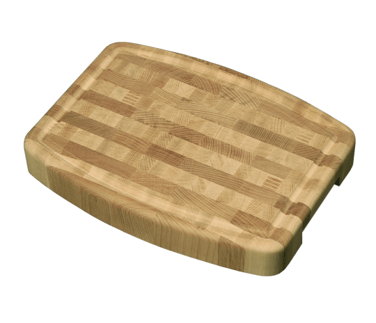 Tagliere in legno massello professionale 50x40xh7 cm in legno di acacia, Spagnoli snc